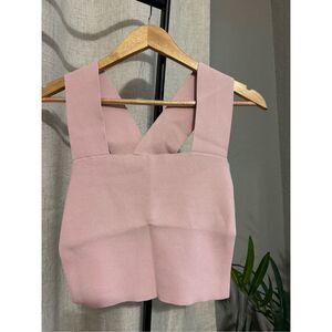 Petal & Pup Blush Pink Girly Barbiecore Crop Top XS